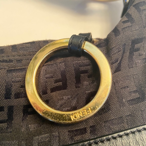 Fendi Black Monogram Zucca Chef Shoulder Bag - Picture 9 of 13